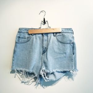 PacSun High Waisted Retro Demin Shorts